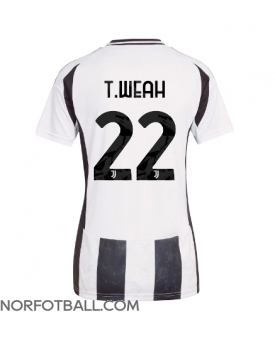Billige Fotballdrakt Juventus Timothy Weah #22 Replika Hjemmedrakt Dame 2024-25 Kortermet
